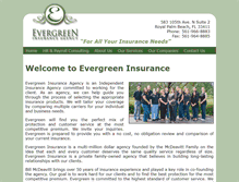 Tablet Screenshot of evergreenins.net